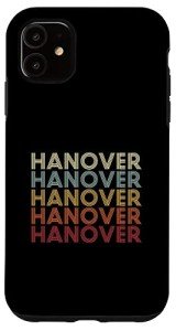 Hanover MA Retro iPhone 11 Vintage Text Case