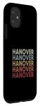 Hanover MA Retro iPhone 11 Vintage Text Case