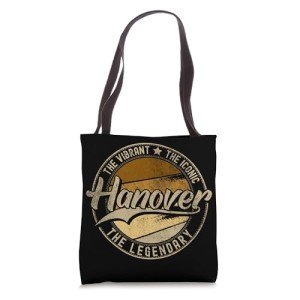 Hanover MA Vintage Distressed Tote Bag