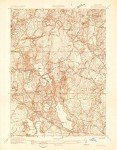 Hanover MA 1935 Topo Map - 1:24000 Scale