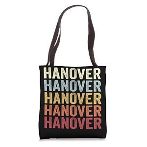 Hanover MA Vintage Text Tote Bag
