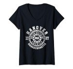 Hanover MA Vintage City V-Neck T-Shirt