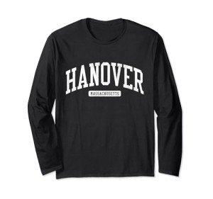 Hanover MA College Style Long Sleeve T-Shirt
