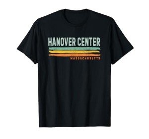Hanover Center MA Vintage Stripes T-Shirt