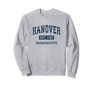 Hanover MA Vintage Sports Navy Sweatshirt