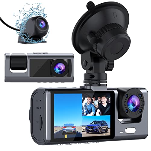 Triple 1080P Dash Cam with Night Vision