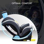 Reecle 360 Swivel ISOFIX Baby Car Seat - Grey