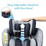 Reecle 360 Swivel ISOFIX Baby Car Seat - Grey