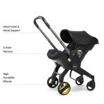 Doona+ Baby Car Seat and Travel Stroller - Black