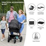 Kinderkraft MOOV 3-in-1 Travel System Pushchair