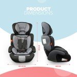 Kidoola Adjustable Toddler Car Seat - i-Size Certified