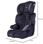Cozy N Safe Logan Adjustable Car Seat - Black/Grey