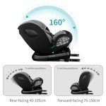360 Swivel ISOFIX Baby Car Seat - Grey