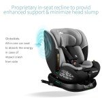 360 Swivel ISOFIX Baby Car Seat - Grey