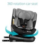 360 Swivel ISOFIX Baby Car Seat - Grey