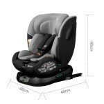 360 Swivel ISOFIX Baby Car Seat - Grey