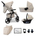 My Babiie MB200i 3-in-1 Travel System - Oatmeal