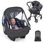 Universal Baby Car Seat Rain Cover - Dark Grey