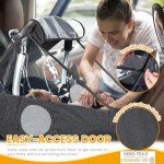 Universal Baby Car Seat Rain Cover - Dark Grey