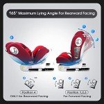 LETTAS 360° Rotating Baby Car Seat with Isofix