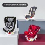LETTAS 360° Rotating Baby Car Seat with Isofix