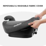 ISOFIX Child Booster Seat for Ages 6-12, Black