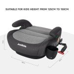 ISOFIX Child Booster Seat for Ages 6-12, Black