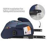 ISOFIX Booster Seat for Kids 3-12 Years - Navy