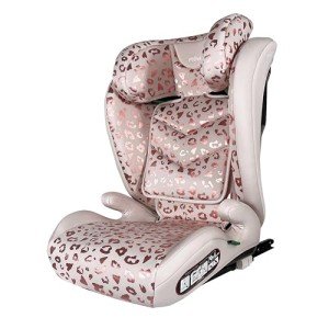 Blush Leopard Highback Booster Car Seat - ISOFIX