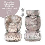 Blush Leopard Highback Booster Car Seat - ISOFIX