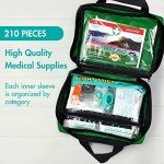 Premium 210-Piece First Aid Kit for Any Adventure