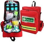 EVAQ8 First Aid Kit in Red Rucksack