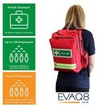 EVAQ8 First Aid Kit in Red Rucksack