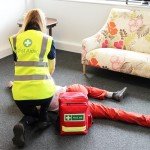 EVAQ8 First Aid Kit in Red Rucksack