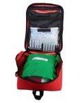 EVAQ8 First Aid Kit in Red Rucksack