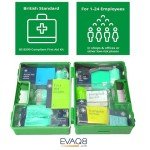 EVAQ8 UK Office First Aid Kit Deluxe Box