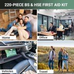 Premium 220-Piece First Aid Kit for Any Adventure