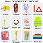 12-in-1 Emergency Car Tool Kit