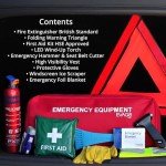 EVAQ8 Comprehensive Car Safety Kit with Accessories