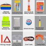12-in-1 Emergency Car Kit with Safety Gear