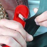 Faltbares Warndreieck Set mit Sicherheitshammer