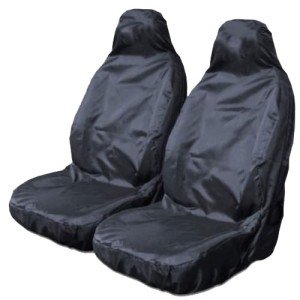 Universal Waterproof Front Seat Covers - Black