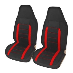 AUTOYOUTH Universal Fit Front Seat Covers - Red