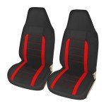 AUTOYOUTH Universal Fit Front Seat Covers - Red