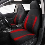 AUTOYOUTH Universal Fit Front Seat Covers - Red