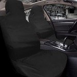 2-Piece Waterproof Car Seat Covers - Black