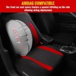 AUTOYOUTH Universal Fit Front Seat Covers - Red