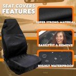 Xtremeauto® Waterproof Front Seat Covers - Universal Fit