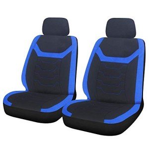 Sakura Finsbury Universal Front Seat Covers - Black/Blue
