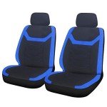 Sakura Finsbury Universal Front Seat Covers - Black/Blue